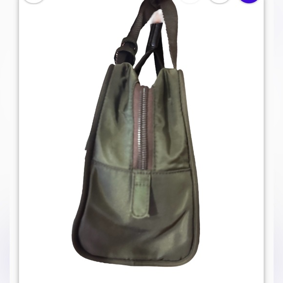 PRADA Vintage Nylon Tessuto Hand Bag Rectangle Purse Khaki Green - Picture 16 of 16